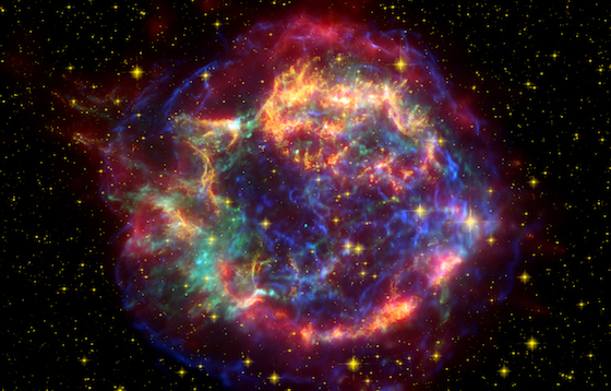 illustration of the explosion of a star also known as a supernova