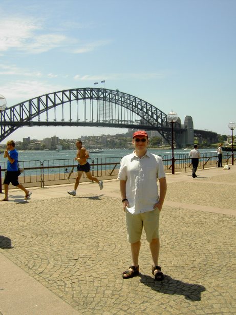 John at Sydney Harbour bridge