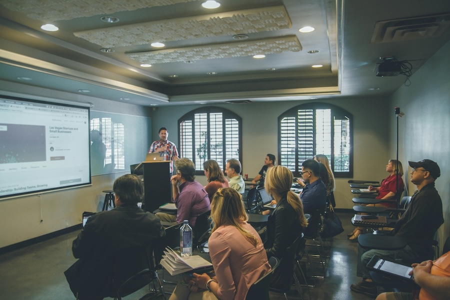Professional training session in a modern room