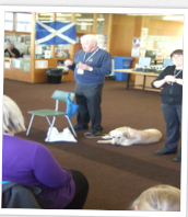 visit by hearing dogs
