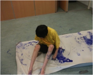 footprint painting