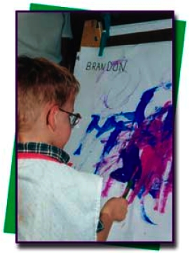 child painting
