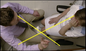 near the nasal quadrant