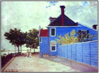 blue house